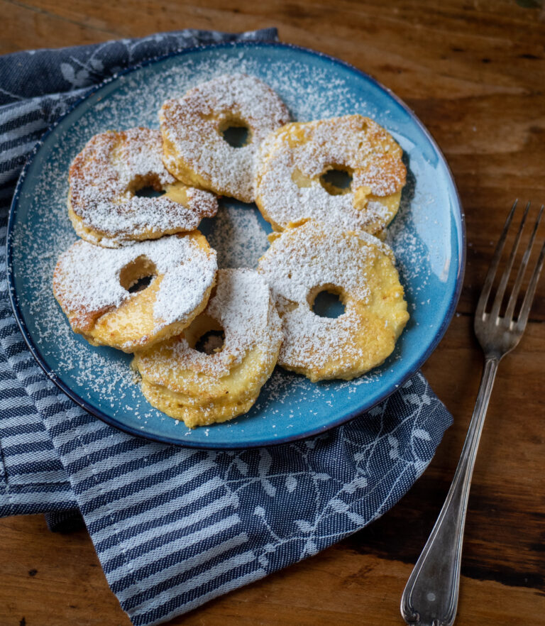 Cottage cheese appelringpannenkoeken