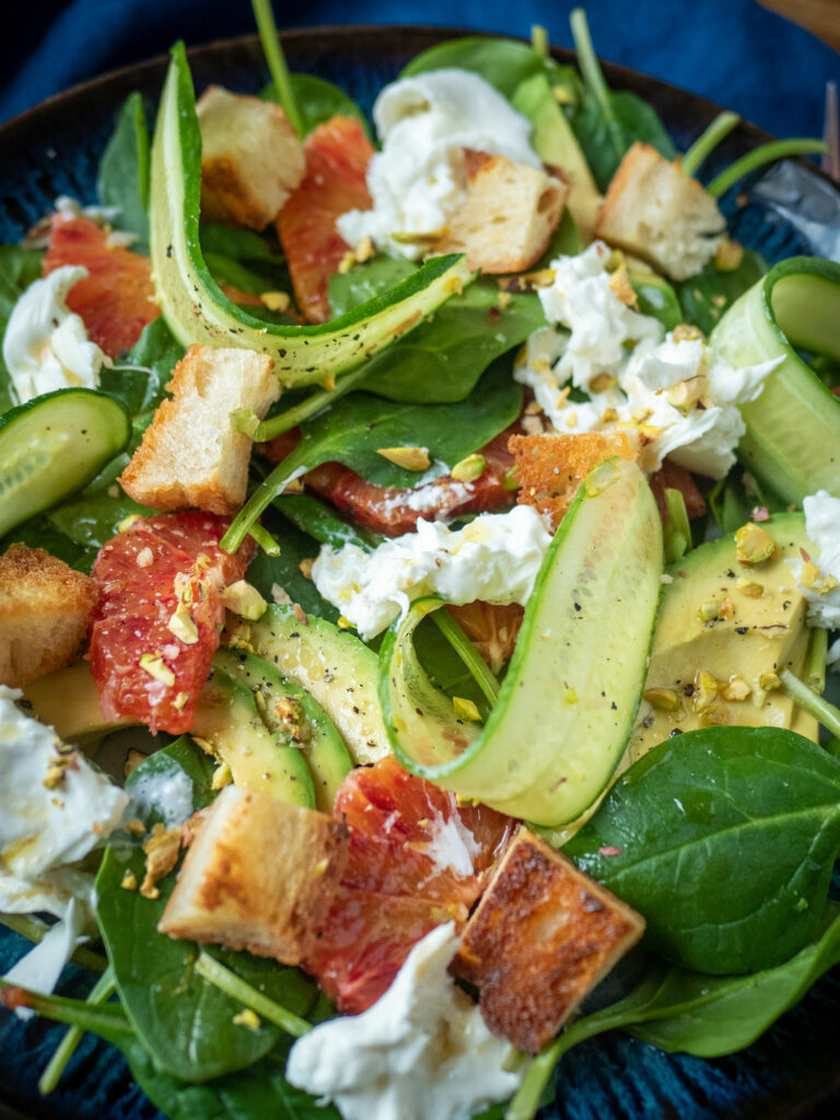 Salade met bloedappelsien en burrata