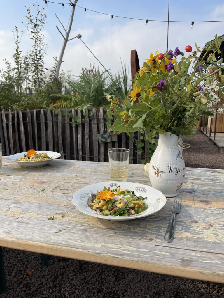 Groene carbonara bij Pakt