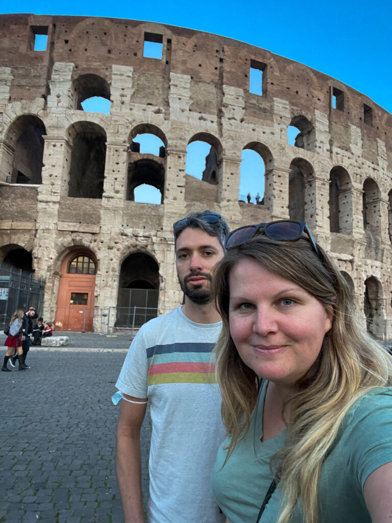 Frederic en Caroline in Rome